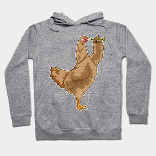 Chicken Musician Trumpet Music Hoodie